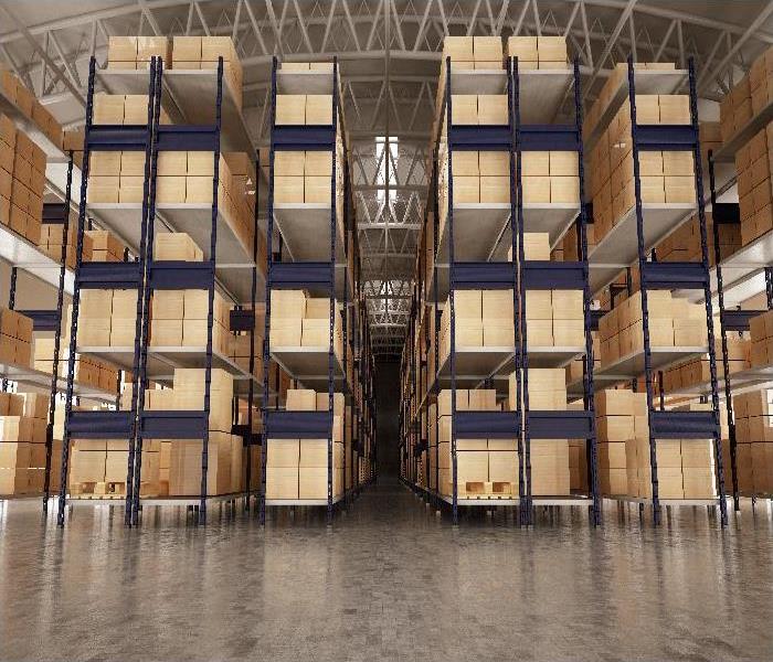 Empty Warehouse Full of Cargo
